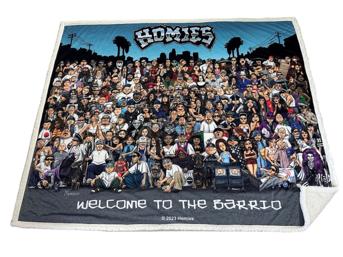 HOMIES - RETRATO FAMILIAR DE SHERPA - Manta de 50" x 60"