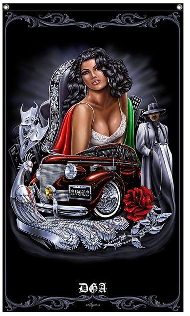 DGA - 3' X 5' - BANDERA / BANNER - ESPECTÁCULO SECUNDARIO