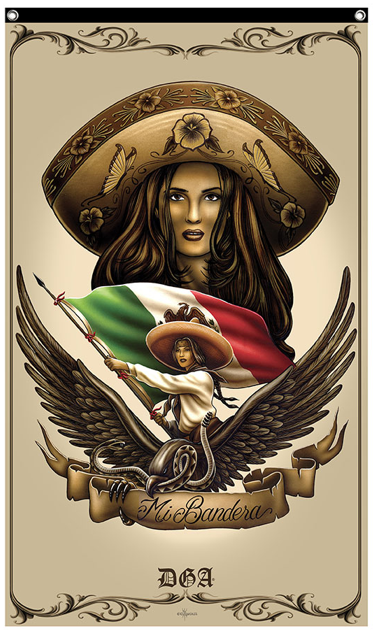 DGA - 3' X 5' - BANDERA / BANNER - ESPECTÁCULO SECUNDARIO