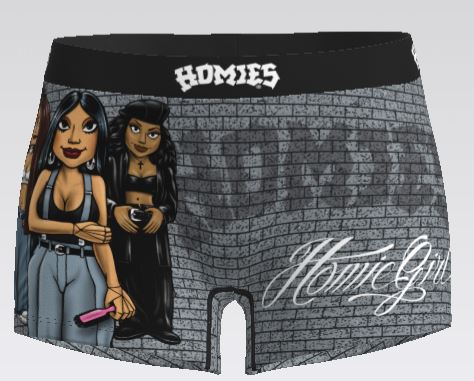 HG- Women's BoyShorts -HOMIEGIRLS WALL