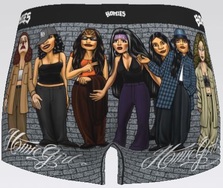 HG- Women's BoyShorts -HOMIEGIRLS WALL
