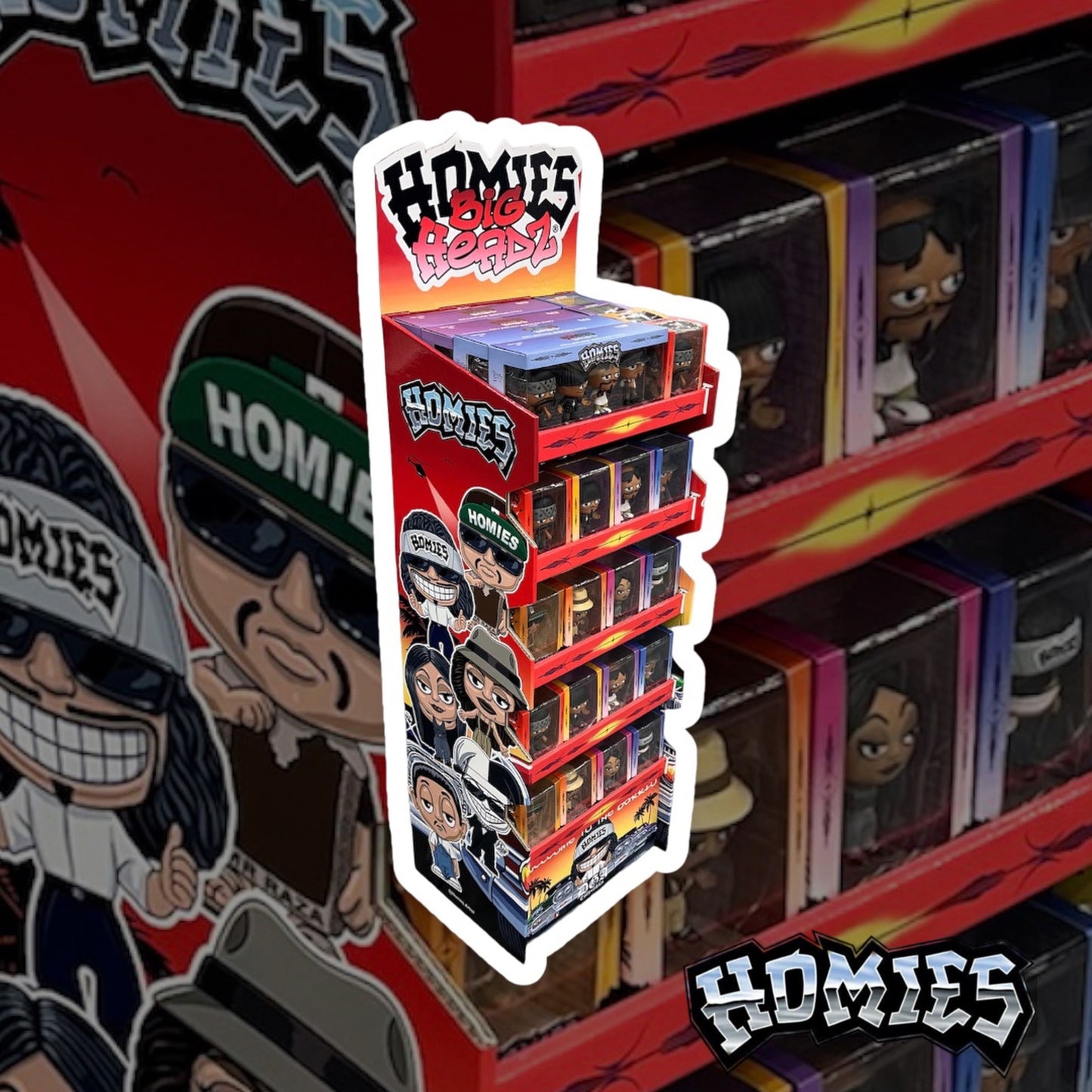 DGA Collectibles - Expositor de suelo de colección Homies Big Headz