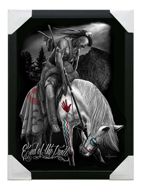 Fin del camino - Lienzo enmarcado pequeño - 12" x 16"