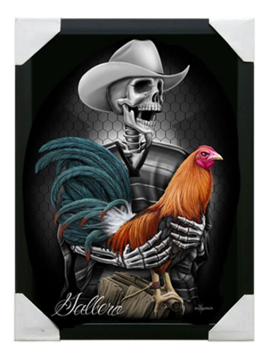 Gallero - Lienzo enmarcado pequeño - 12" x 16"