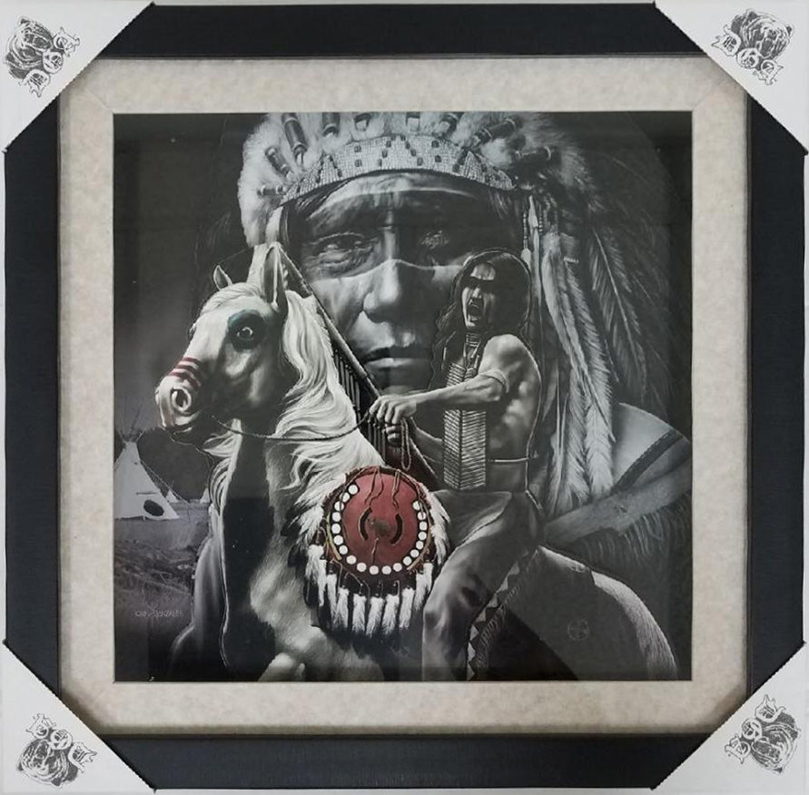 Desafío - Cuadro de arte con sombras - 15" x 15"