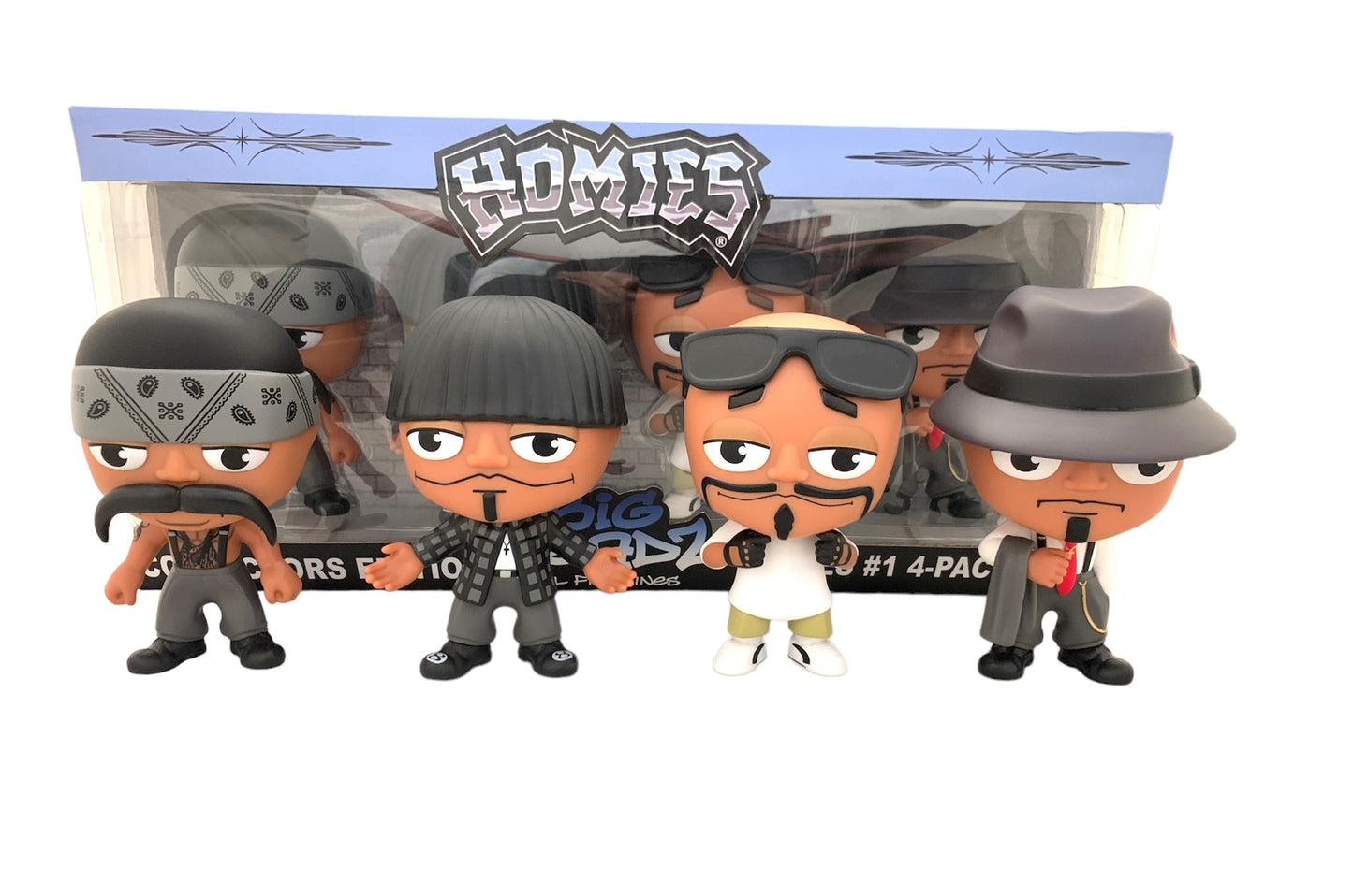 HOMIES™ - BIG HEADZ 4-Pack Figure Set SERIES #1