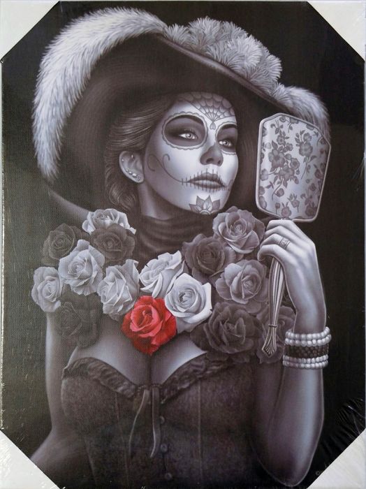 CATRINA - Cuadro en lienzo pequeño - 12" X 16"
