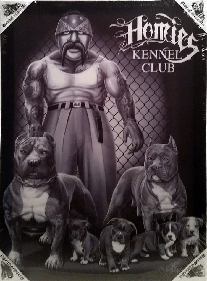 HOMIES KENNEL CLUB - Lienzo pequeño - 30,5 x 40,6 cm