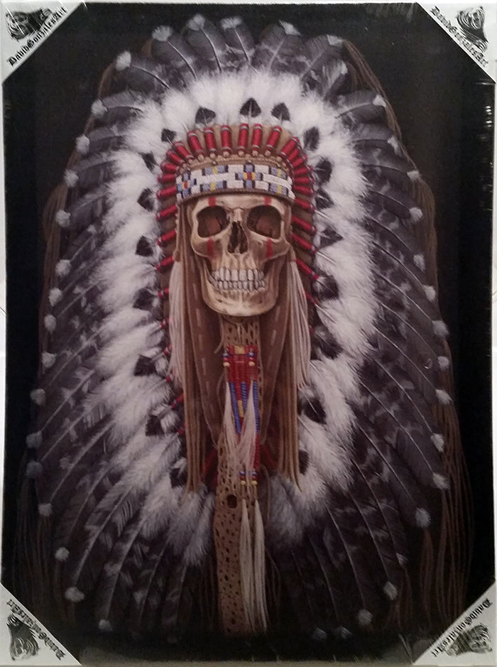 ORIGINAL AMERICANO - Arte en lienzo pequeño - 12" X 16"