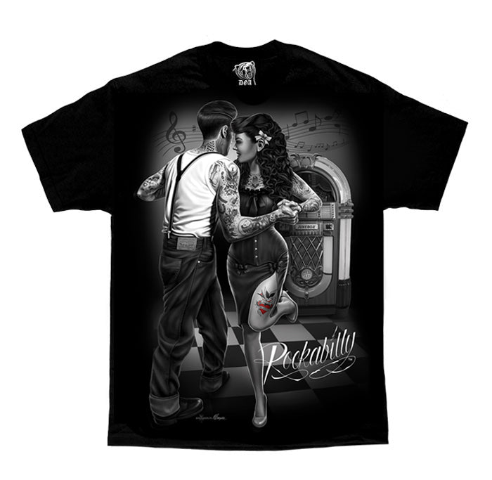 Camiseta de hombre ROCKABILLY con corte fresco