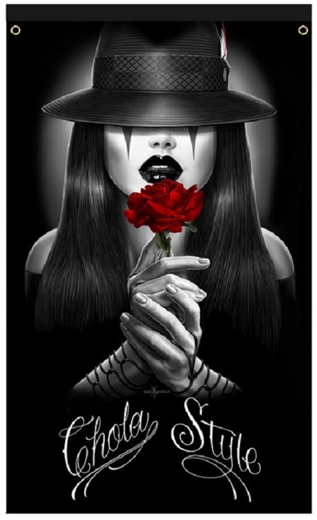 DGA - 3' X 5' - BANDERA / ESTANDARTE - ESTILO CHOLA