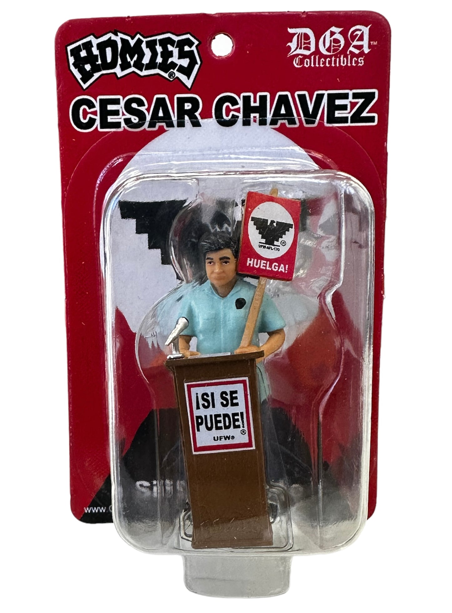DGA Collectibles - Homies Series 14 Cesar Chavez - Si Se Puede! Figurine