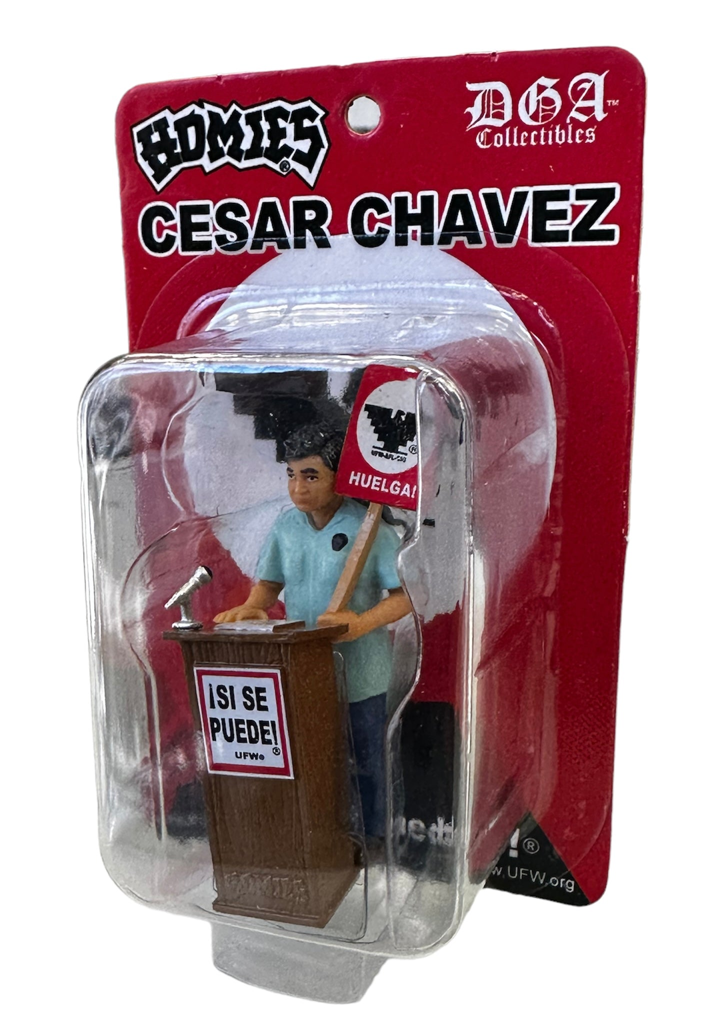 DGA Collectibles - Homies Series 14 Cesar Chavez - Si Se Puede! Figurine