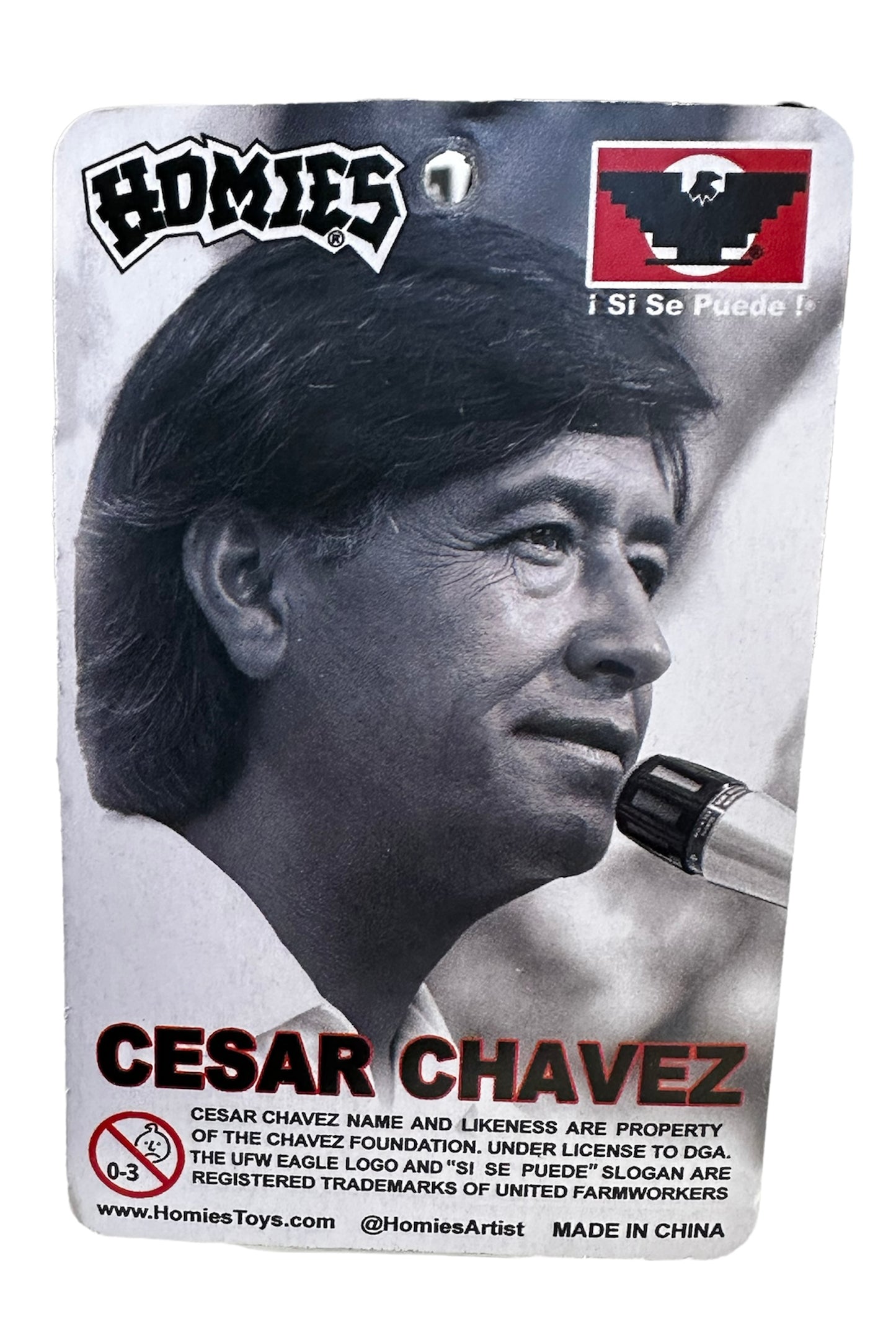 DGA Collectibles - Homies Series 14 Cesar Chavez - Si Se Puede! Figurine