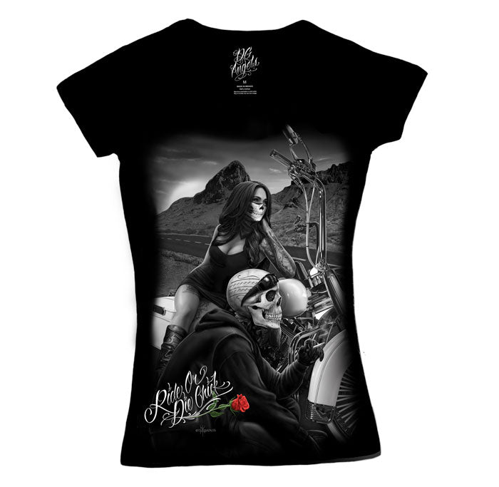 RODC - Camiseta con cuello en V de Highway to Hell