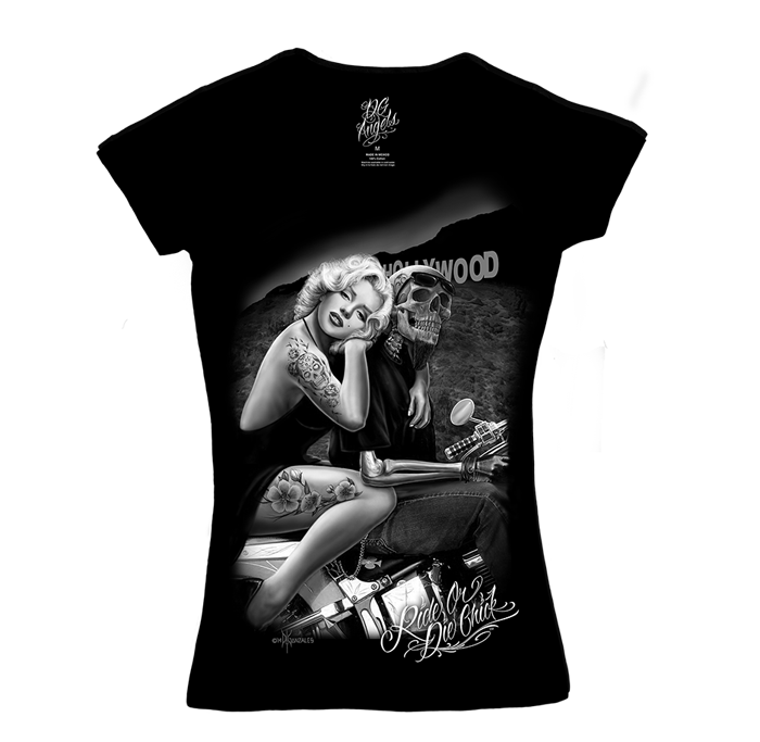 RODC - Camiseta de cuello en V de Hollywood Homegirl