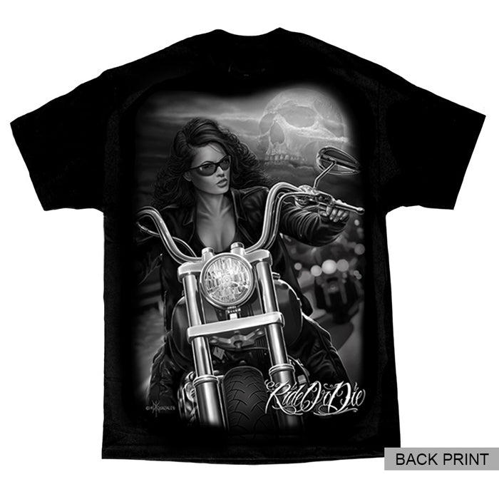 Camiseta para hombre Ladyrider con estampado en el reverso: ROD