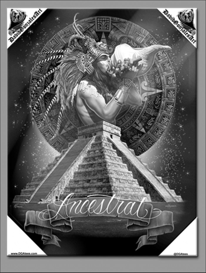 ANCESTRAL - Arte en lienzo pequeño - 12" X 16"