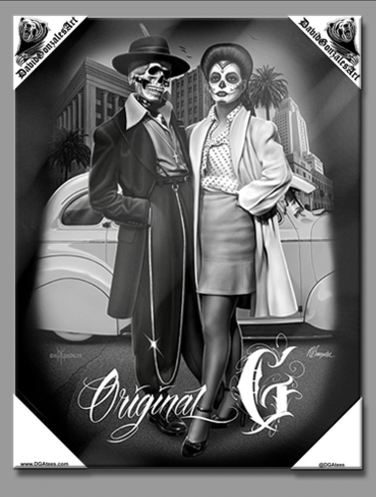 ORIGINAL G - Arte en lienzo pequeño - 12" X 16"