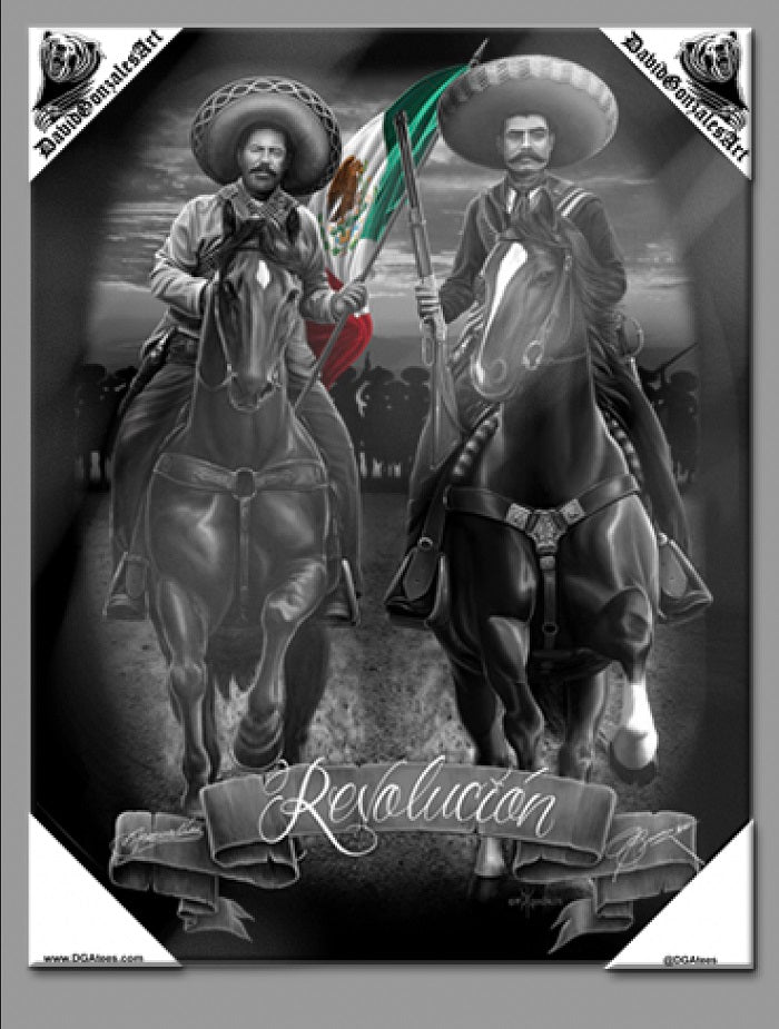 REVOLUCION - Arte en lienzo pequeño - 12" X 16"