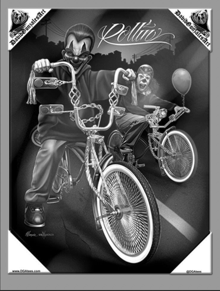 PAYASOS ROLLIN - Lienzo pequeño - 12" X 16"