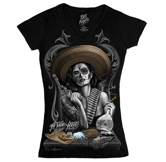Retired- Mi Vida Loca "Juniors Fit" V-Neck