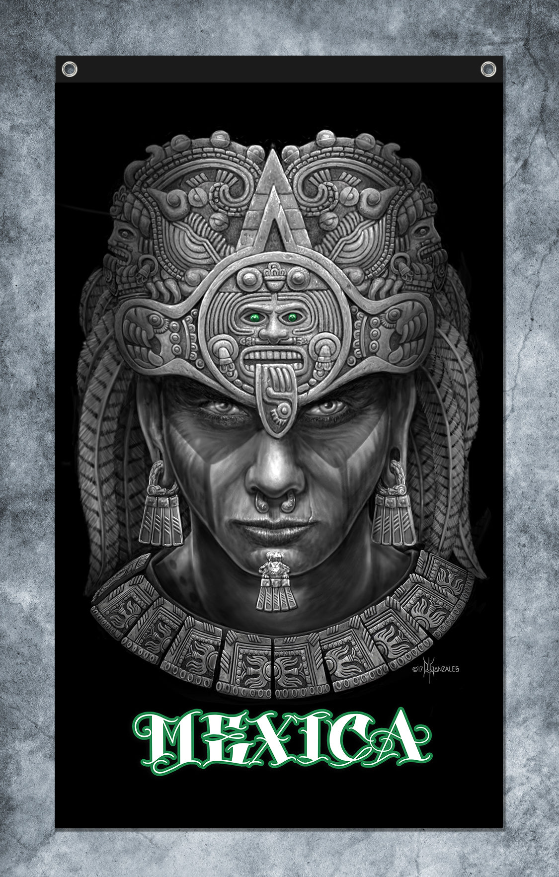 DGA - 3' X 5' - BANDERA / ESTANDARTE - MÉXICA