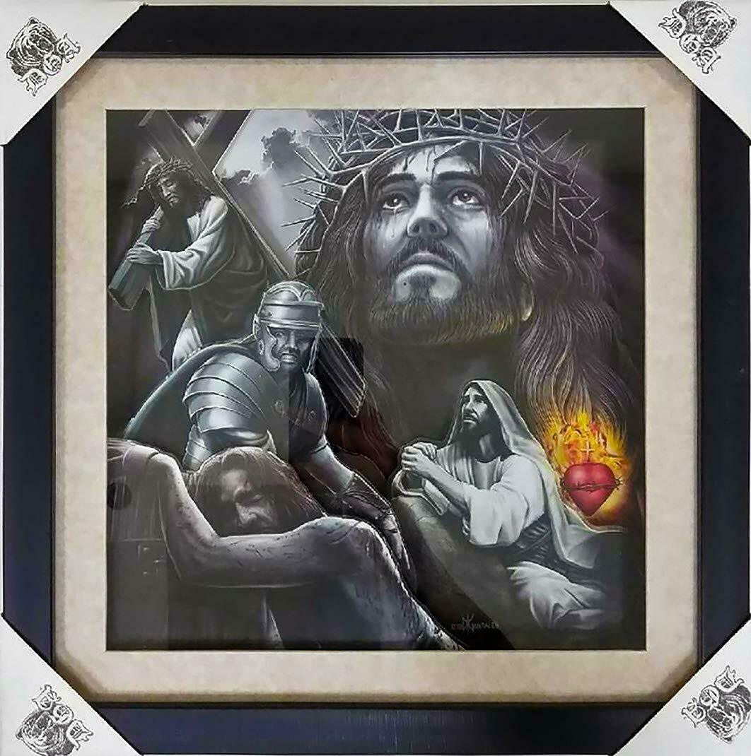 Pasión - Cuadro de arte con sombras - 15" x 15"