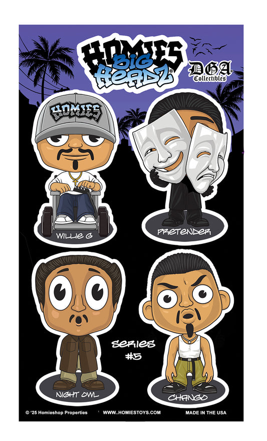 SERIES #5- HOMIES BIG HEADZ Vinyl Decal Stickers