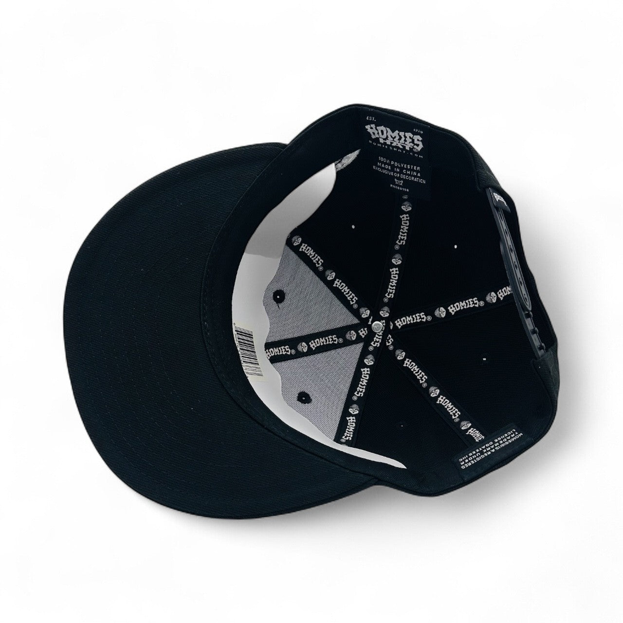 HOMIES™ - SNAPBACK HAT W/B Logo on Black – DGA Tees