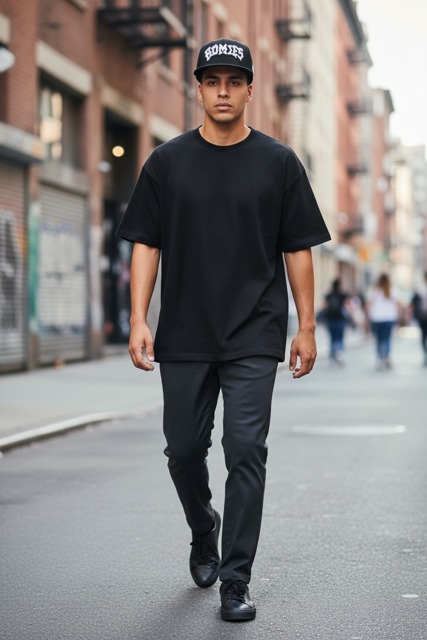 HM™ - SNAPBACK HAT W/B Logo on Black