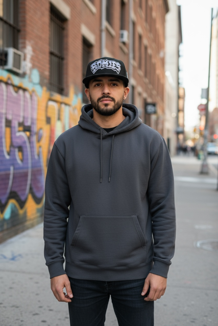 HM™ - SNAPBACK HAT CHRM Logo on Black