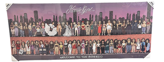BIENVENIDA HOMIEGIRL - Lienzo grande - 16" X 40"