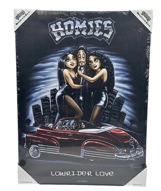 HOMIES - AMOR POR LOS LOWRIDER - Lienzo pequeño - 12" X 16"