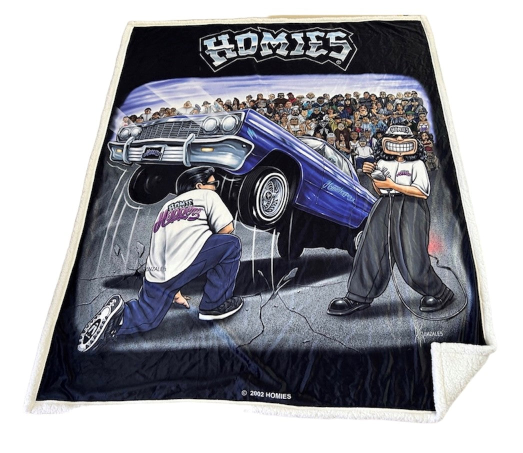 HOMIES - Sherpa MAD HOPPER - 50" x 60" Throw Blanket