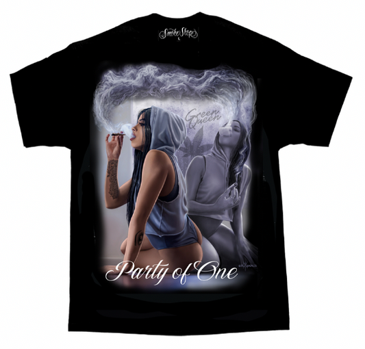 SMOKE SHOP- Party of One Men's Tee