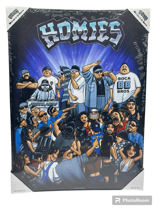 HOMIES - FIESTA DE DISCO - Lienzo pequeño - 12" X 16"
