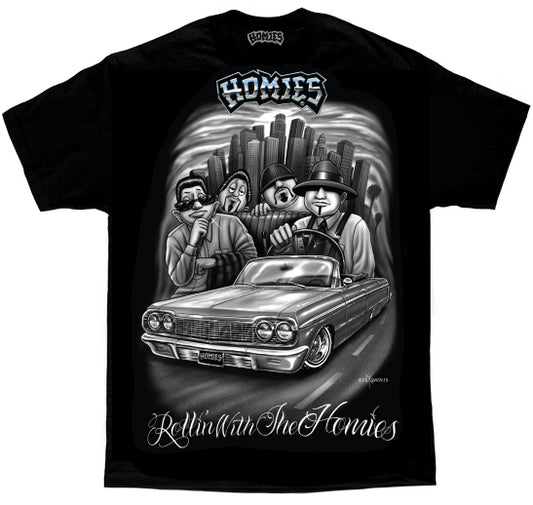 HOMIES SIGNATURE - ROLLING WITH THE HOMIES - Men's MAX HWT Tee