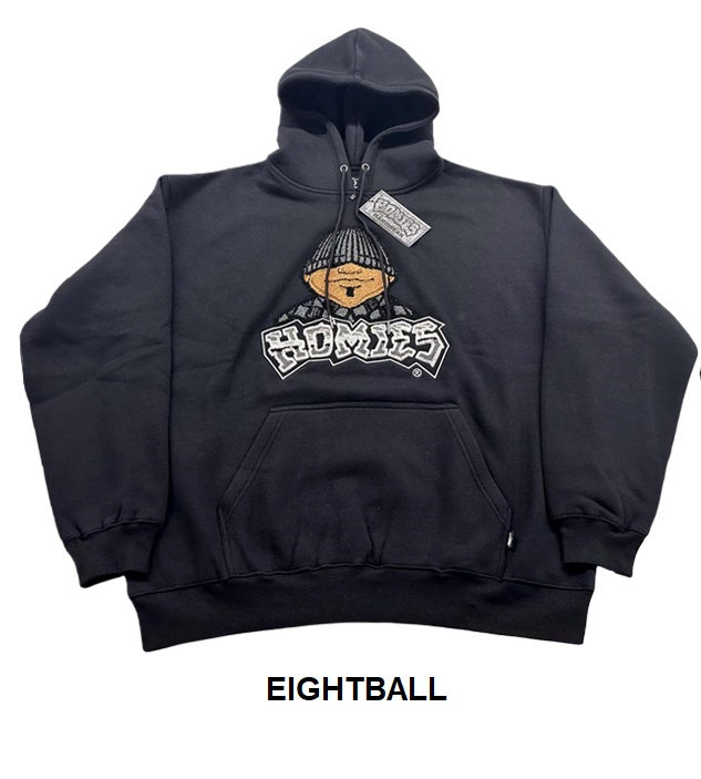 Sudadera con capucha HOMIES™ para hombre: cabeza de ocho bolas 