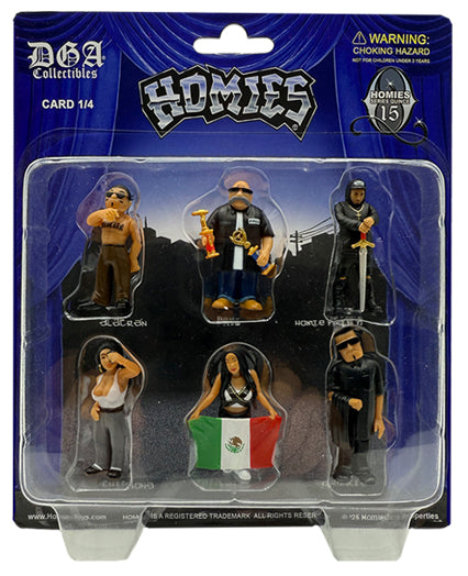 HOMIES Series 15 - Blister Card Set of 4  (24 Figures Total)