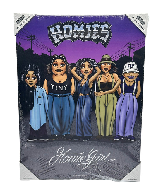 HOMIES - HOMIEGIRL AFTER DARK - Lienzo pequeño - 12" X 16"