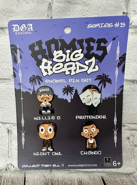 DGA Collectibles- BIG HEADZ Enamel PIN Set - Series #5