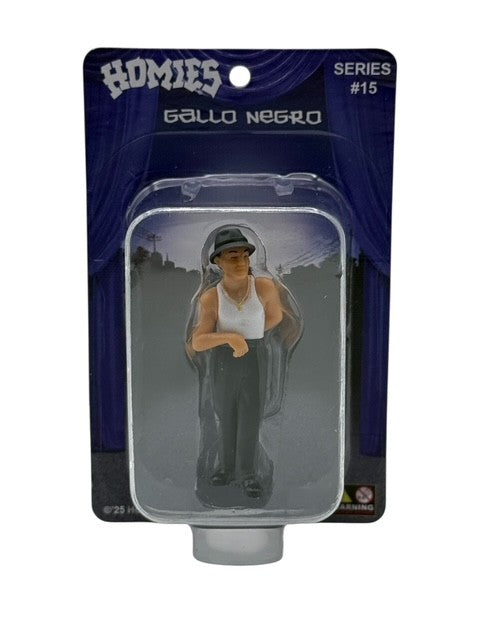 DGA Collectibles- HOMIES™ Mini Figurine Series 15  -  "El Gallo Negro"