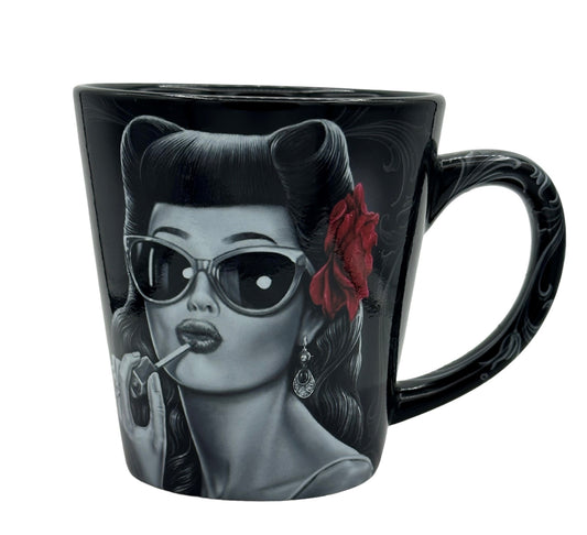 GLAMOUROUS - Taza de cerámica para café con leche