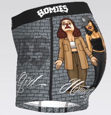 HG- Women's BoyShorts -HOMIEGIRLS WALL
