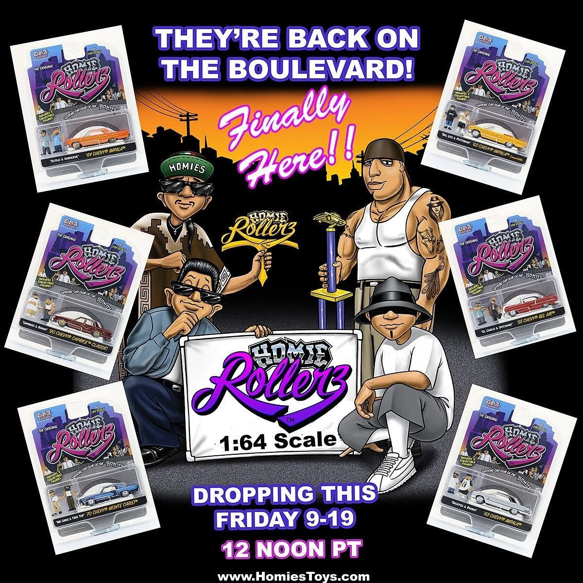 DGA Coll'ables: Homie Rollerz 1:64 Diecast Set