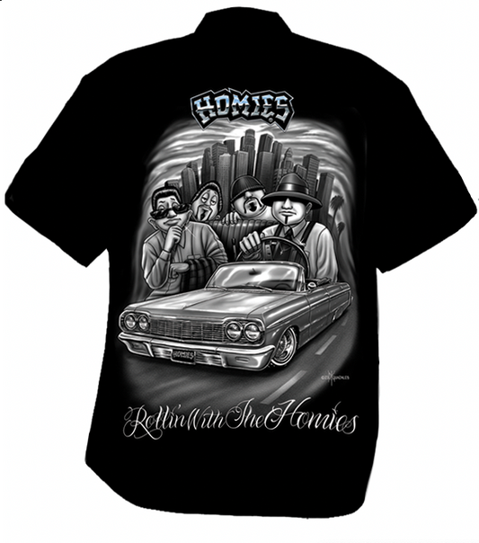 H.S - ROLLIN WITH THE HOMIES - Work Shirt