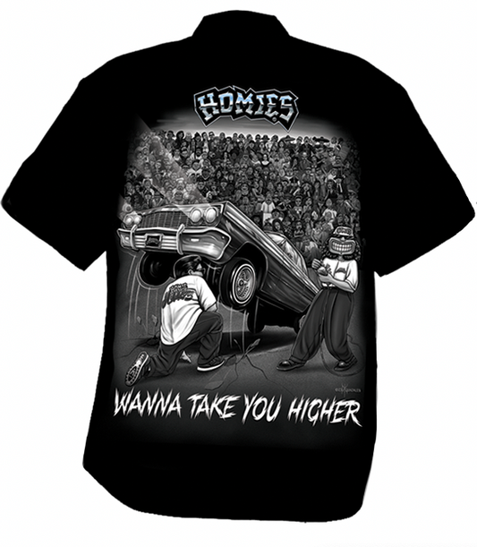 Camisa de trabajo HOMIES™ - QUIERO LLEVARTE MÁS ALTO