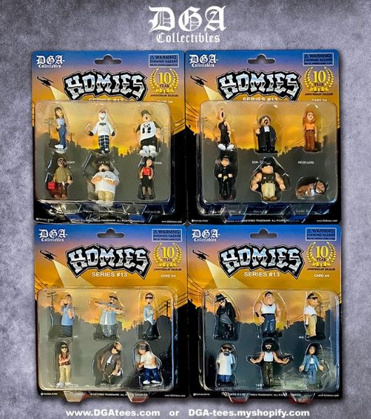 HOMIES SERIES 13 - BLISTER CARDS SET OF 4  (24 Figures Total)