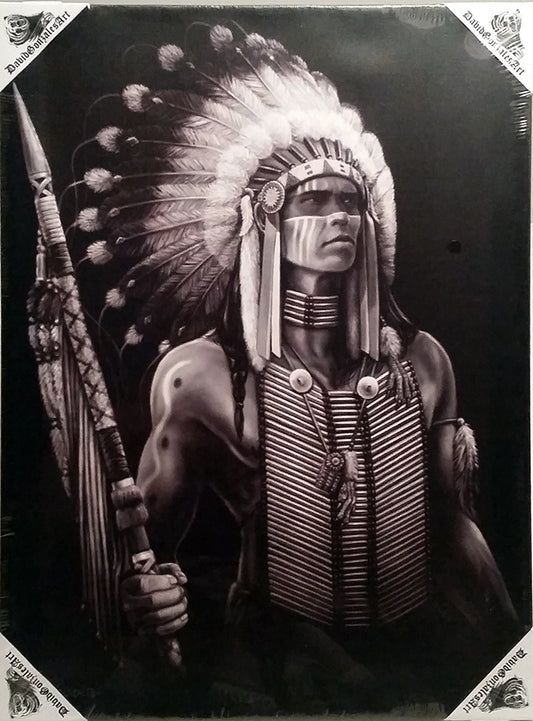 WARRIOR - Small Canvas Art - 12" X 16"